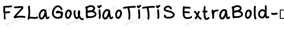 FZLaGouBiaoTiTiS ExtraBold字体转换